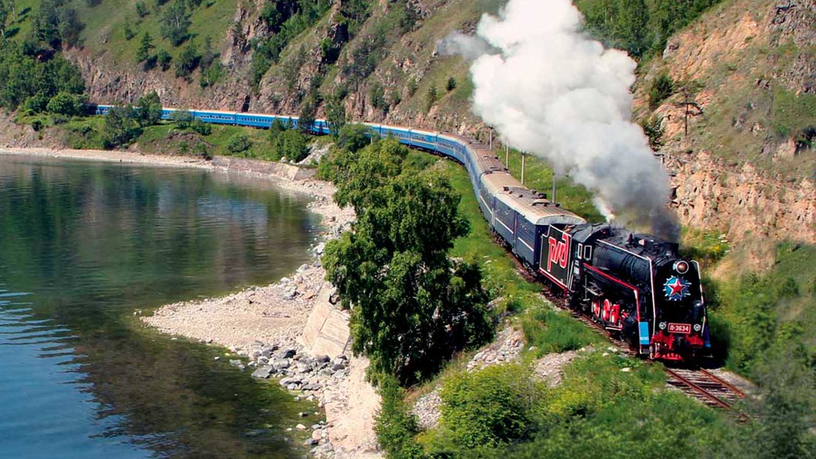 Trans Sibirya rotası - Moskova Vladivostok tren güzergahı manzarası